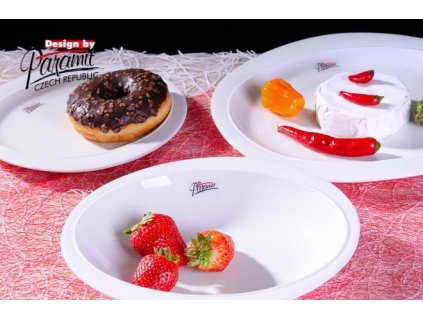 Ovalek dezertní talíř bílý 19 cm - Paramit - 6301-19W