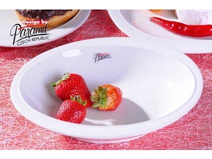 Ovalek polévkový talíř bílý 23 cm - Paramit - 6302-23W