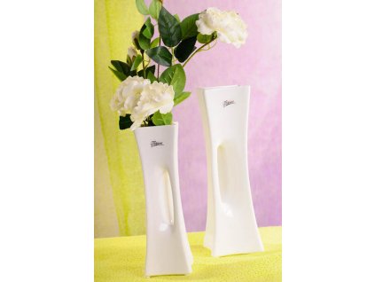 58 25W X váza bílá 25 cm