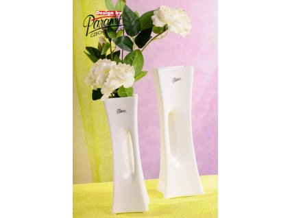 X-Vase váza bílá 25 cm