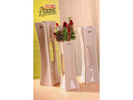 X-Vase váza béžová 25 cm - Paramit - 58-25C