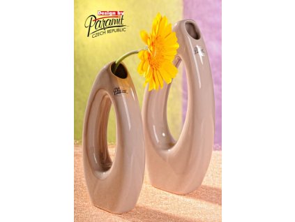 Váza béžová 23 cm Pip - Paramit - 5506-23C