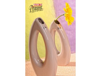 Váza béžová 28 cm Pip - Paramit - 5506-28C