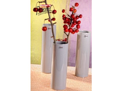 Polly váza šedá 25 cm - Paramit - 12011-25GY