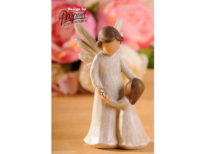 Andílek s dcerou 12 cm