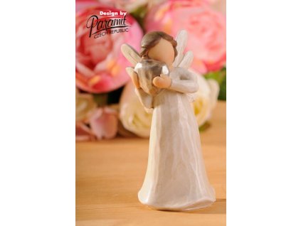 Andílek se srdcem 12 cm - Paramit - 4125-12