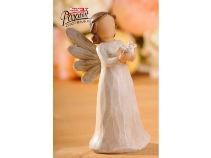 Andílek s holubicí 12 cm - Paramit - 4126-12