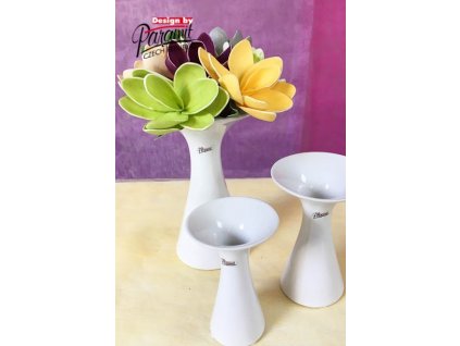 Agáta váza bílá 23 cm - Paramit - 12019-23W