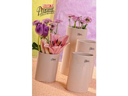 Dita váza béžová 12 cm - Paramit - 11083-12C