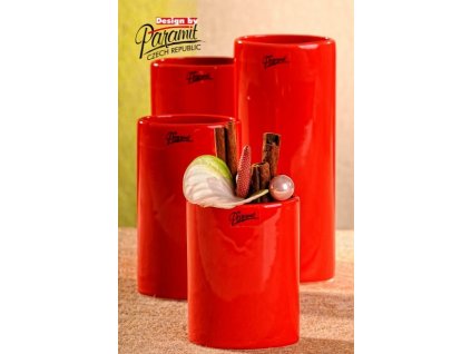Dita váza červená 12 cm - Paramit - 11083-12R