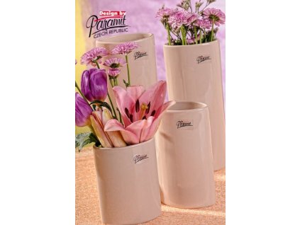 Dita váza béžová 15 cm - Paramit - 11083-15C