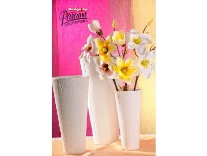 Terakota váza bílá 41 cm - Paramit - 5030-41