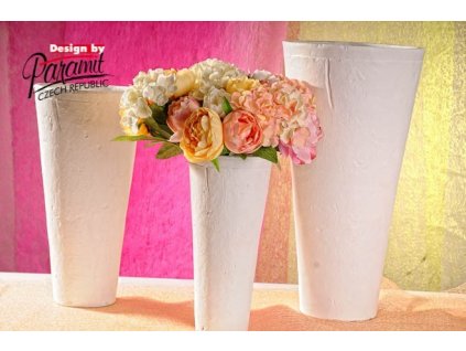 Terakota váza bílá 50 cm - Paramit - 5030-50