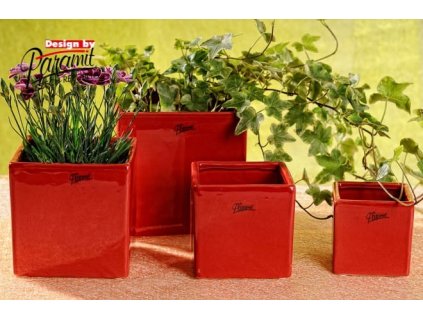 Kostka obal červený 12 cm - Paramit - 1022-12R