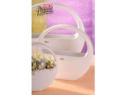 Paula miska bílá 24 cm - Paramit - 12043-24W