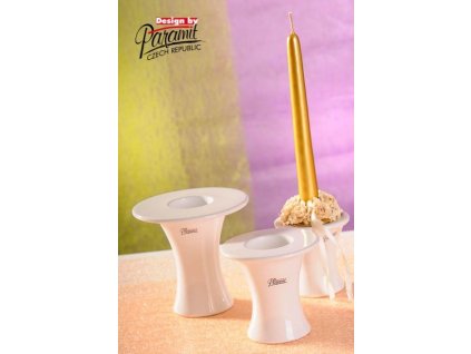 Falko svícen bílý 10 cm - Paramit - 12035-10W