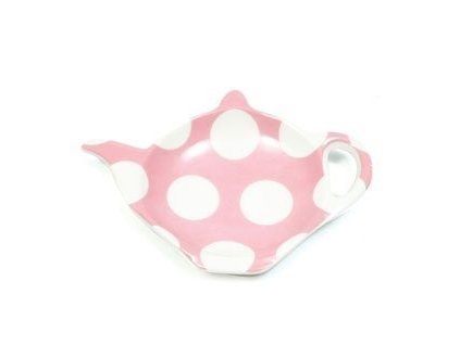 Porcelánový odkladač na čajový sáček růžový - Polkadot PD2051 - Maxwell&Williams