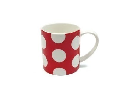 Porcelánový kávový hrnek puntíkovaný červený 360 ml - Polkadot - Maxwell&Williams