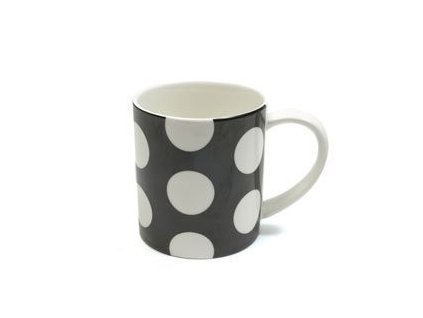 Porcelánový kávový hrnek 360 ml černý - Polkadot - Maxwell&Williams