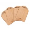 Raclette prkénko dřevěné set 4 ks - Küchenprofi - 1748001000
