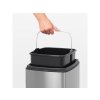 384929 Odpadkový koš Touch Bin® 25 l čtvercový matná ocel FPP od Brabantia plastové vědro