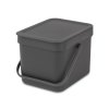 Koš Sort & Go 6 L Šedá