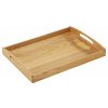 Dřevěný servírovací tác/podnos hranatý 53 x 41 x 7 cm