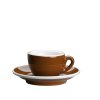 Šálek s podšálkem ROMA hnědý 50 ml