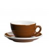ROMA Šálek s podšálkem 100 ml hnědý