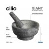 GIGANT granitový hmoždíř od CILIO s parametry