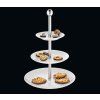 Třípatrový porcelánový etažér 39 cm 