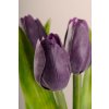 107V Francouzský umělý tulipán fialový 40 cm