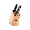 Blok s noži a ocílkou Gourmet 5 ks, buk - Zwilling J.A. Henckels - 36134-005