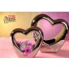 11040 16S Svícen ve tvaru srdce Marilyn stříbrný 16 cm Paramit