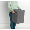 Stohovatelný box na prádlo 35 l - pepřově černá - Brabantia - 120442