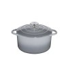 Litinový hrnec kulatý PROVENCE šedý - 24 cm - Küchenprofi - 0401001924