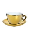 ROMA Šálek s podšálkem 100 ml zlatý