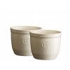 Ramequin set 2 ks 8 cm - slonová kost - Emile Henry - 024008