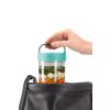 0301020Z07U150 Svačinový box Jar to GO 600 ml tyrkysový od Lékue v kabelce
