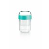 0301014Z07U150 Svačinový box Jar to GO 400 ml tyrkysový od Lékue prázdný