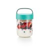 0301014Z07U150 Svačinový box Jar to GO 400 ml tyrkysový od Lékue