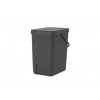 129940 Odpadkový koš sort and Go 25 l černá od Brabantia pohled zezadu