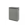 221460 Odpadkový koš Touch Bin 2x30 l minerální světle šedá od Brabantia zezadu