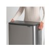 221422Odpadkový koš Touch Bin 2x30 l matná ocel FPP od d Brabantia dá se snadno přenést