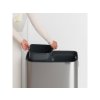 221422Odpadkový koš Touch Bin 2x30 l matná ocel FPP od d Brabantia ukázka třídění odpadu