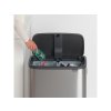 221422Odpadkový koš Touch Bin 2x30 l matná ocel FPP od d Brabantia ukázka odpadu
