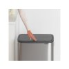 221422Odpadkový koš Touch Bin 2x30 l matná ocel FPP od d Brabantia ukázka dotyku