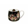 H196 WINTAGE FLOWER BLACK Hrnek baculka na čaj 430 ml od DUO jen hrnek