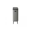 130663 BO TOUCH BIN HI 2x30 l minerální světle šedá z boku