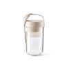0301020V19U150 Svačinový box se lžičkou Lékué Jar To Go Organic 600 ml krémový je nádherný